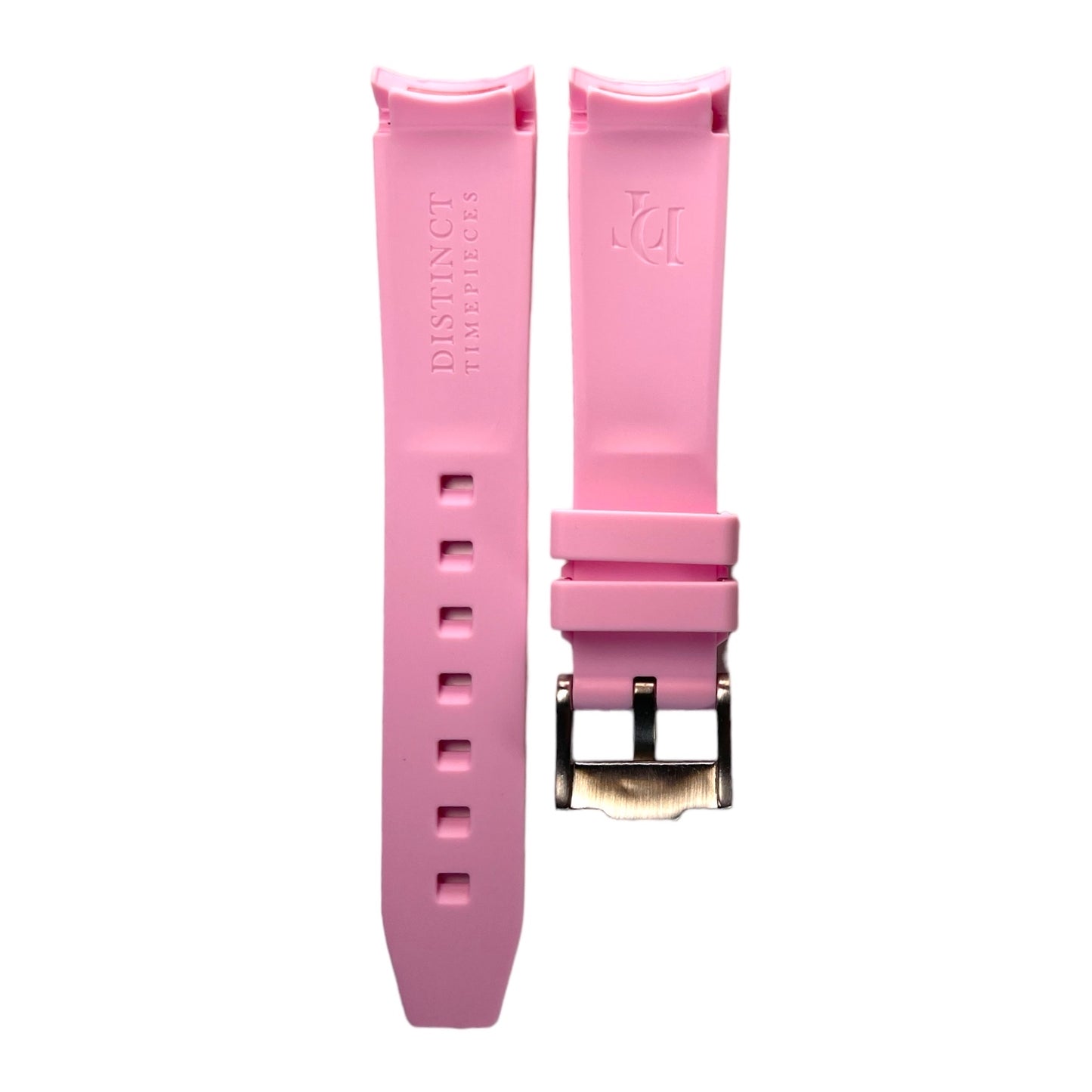 BARBIE MoonSwatch Rubber Strap | Pink, White