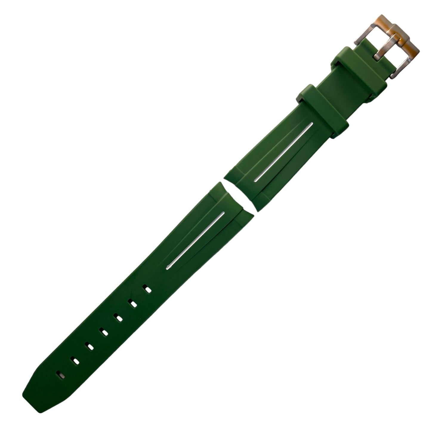 FORTUNE MoonSwatch Rubber Strap | Green, White