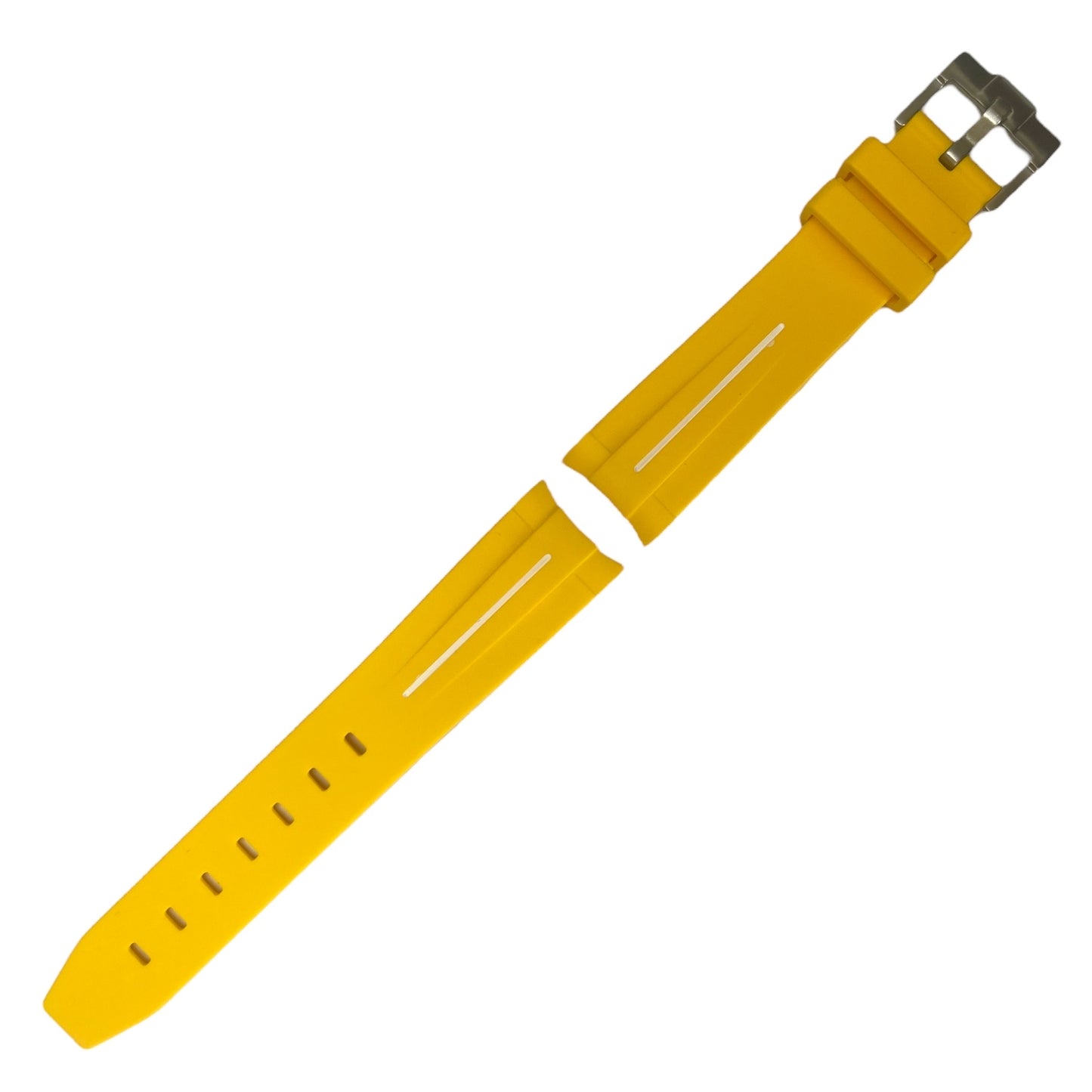 SOLARIS MoonSwatch Rubber Strap | Yellow, White