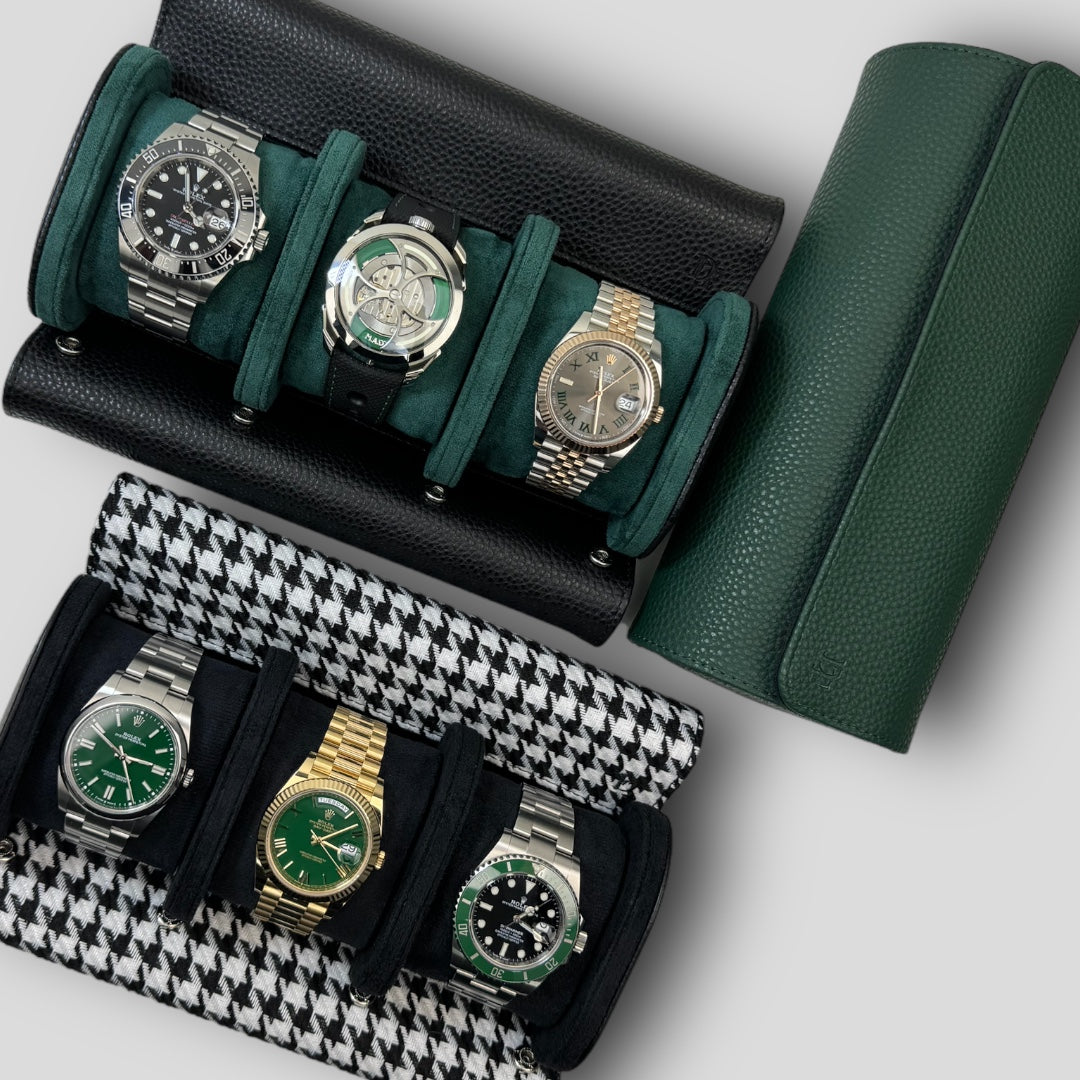 SIGNATURE Watch Roll | Pepita Houndstooth