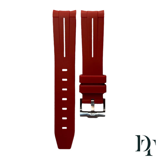 ROYAL MoonSwatch Rubber Strap | Burgundy, White